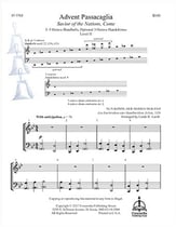 Advent Passacaglia Handbell sheet music cover